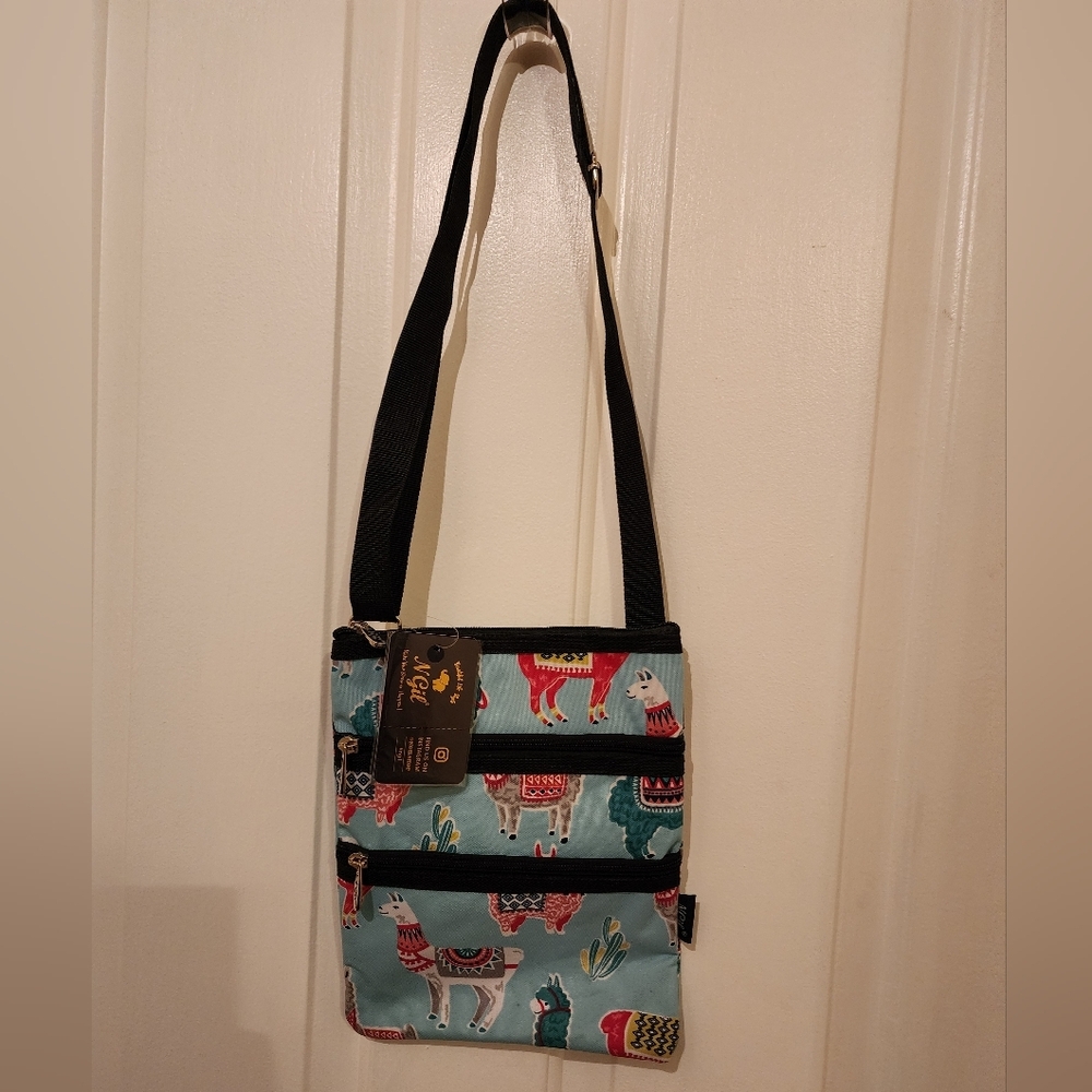 NWT N'Gil Alpaca/Llama crossbody purse *